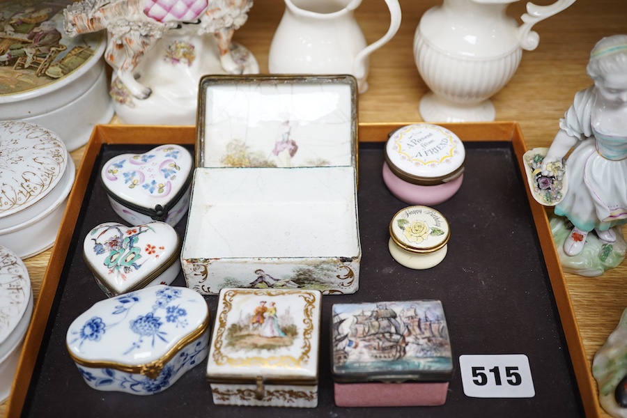 Assorted Continental ceramics including Derby, Staffordshire, Worcester, Limoges etc. Condition - varies